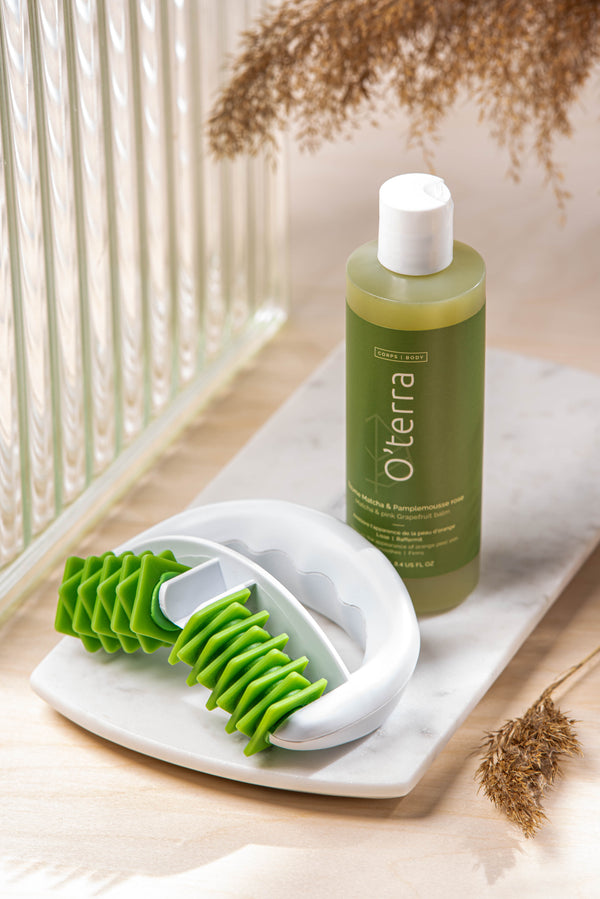 Roulette et Baume au matcha & pamplemousse rose